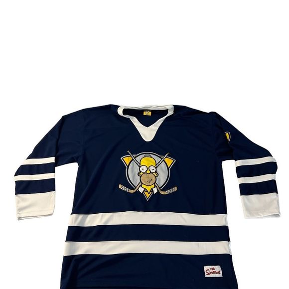 Homer Simpson Hockey Jersey - Size L/XL - Picture 2 of 13